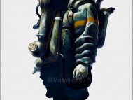 Diving suit no.1 (1996) | Нарисовано акриловой краской на холсте.