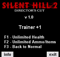 Трейнер #1 для Silent Hill 2