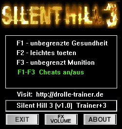 Трейнер #3 для Silent Hill 3